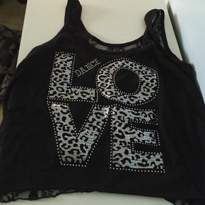 "Love dance" crop top