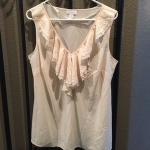 Ivory Charter Club Woman sleeveless blouse