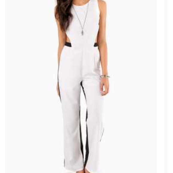 Bringing open back jumpsuit