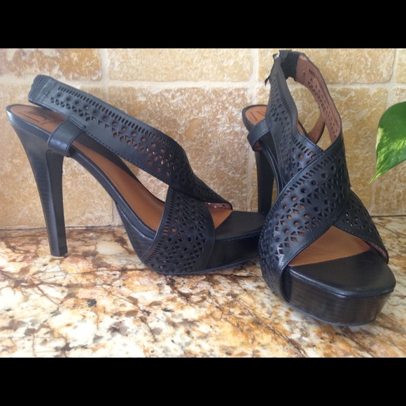 Diane von Furstenberg Leather Iris heels