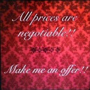 All prices negotiable