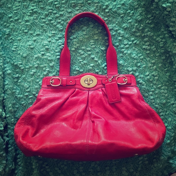 Gorgeous hot pink coach purse