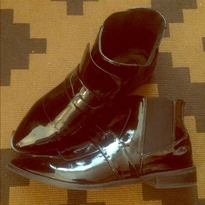Asos patent leather booties