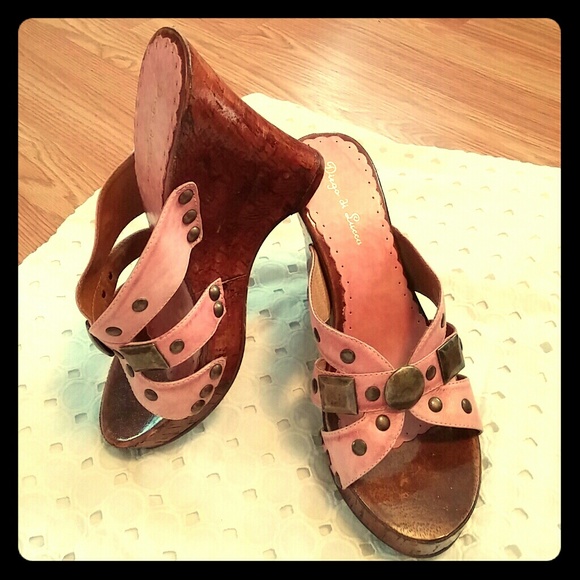 Shoes - Diego di Lucca🔱Leather Wedges🔱Sz 10
