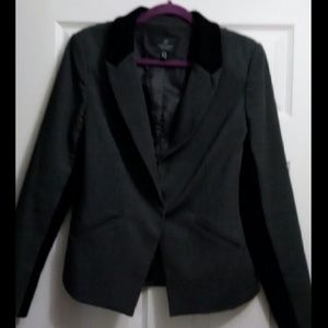 Grey & black blazer