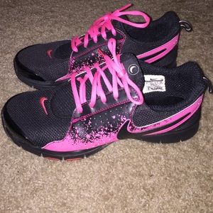 Black and pink Nikes
