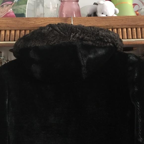 Vintage Faux Fur Coat with Hood! - Picture 3 of 3