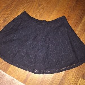Lace Black Miniskirt