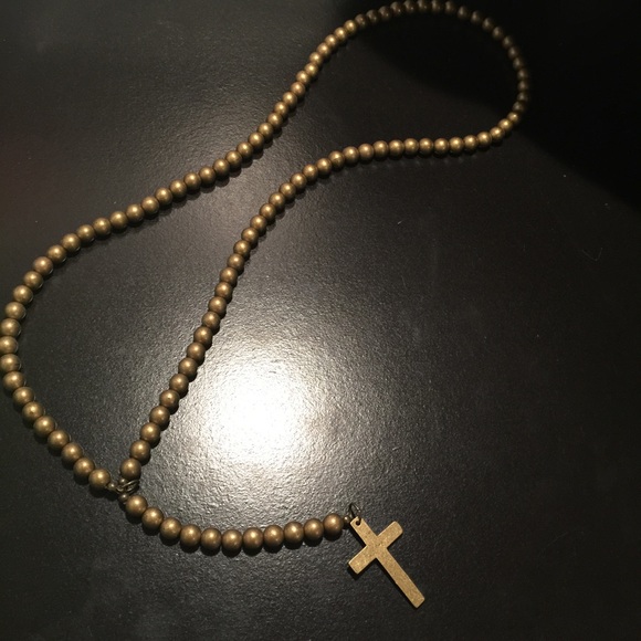 Gold Rosary Necklace - Picture 1 of 1