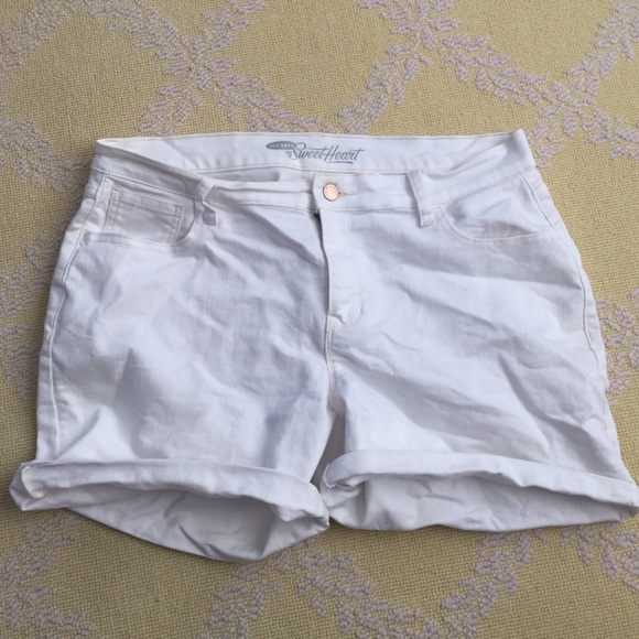 White size 12 denim sweetheart old navy shorts