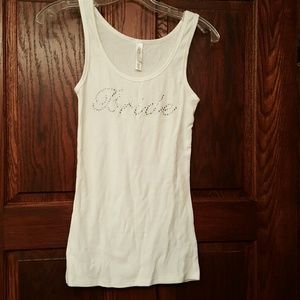 Bride tank top