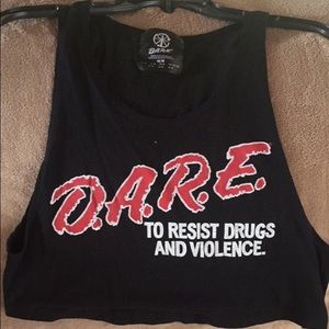 D.A.R.E crop top