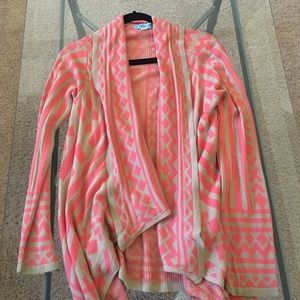 Pink Aztec Print Caridgan