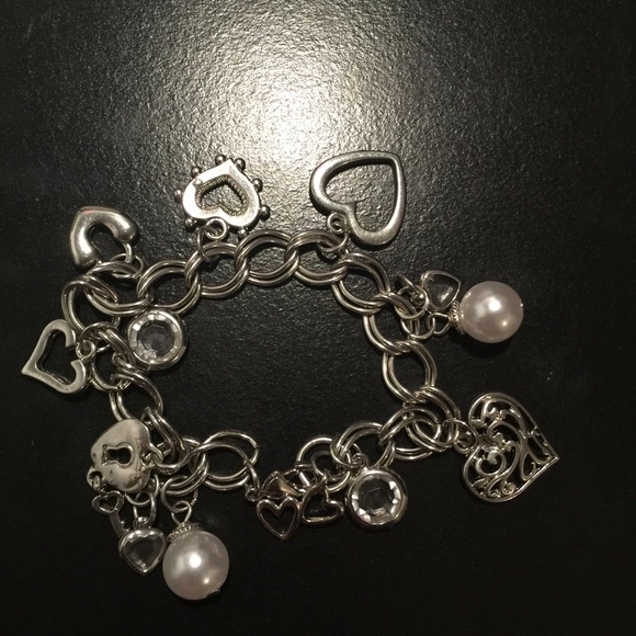 Pearl and Heart Bracelet