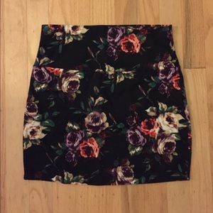 Floral miniskirt