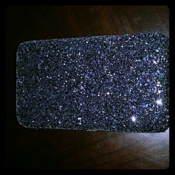 Sparkly black multi colored wallet