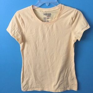 Yellow athletic workout shirt