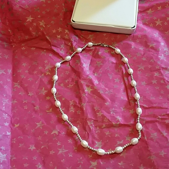 Authentic Pearl and SilverNecklace