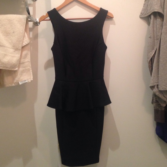 TopShop Peplum Dress (black)