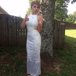 Sequin gown with open back. Make an offer🎉