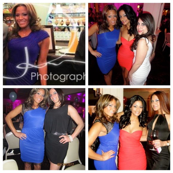BCBGMAXAZRIA BLUE SAPHIRE NORAH DRESS