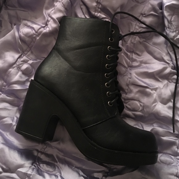 Steve Madden military heel boots