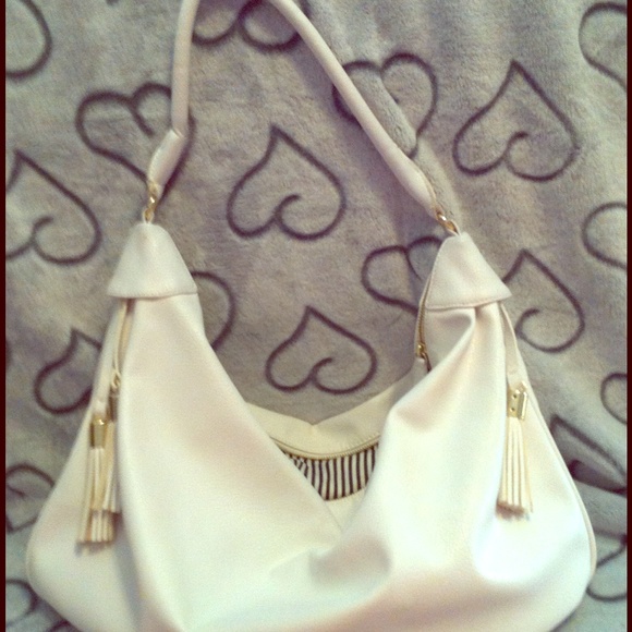 Large White Shoulder Bag
