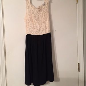 Speechless black and nude lace dress