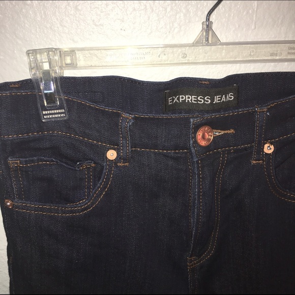 Dark wash Express jeggings