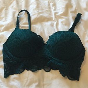 NEVER WORN VS emerald green bralette