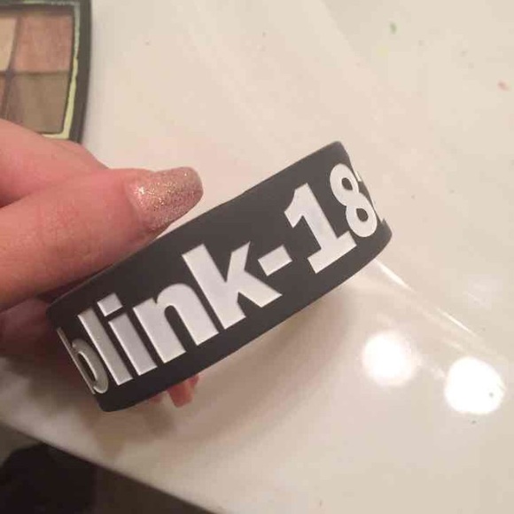 Choker Necklace and Blink-183 Bracelet