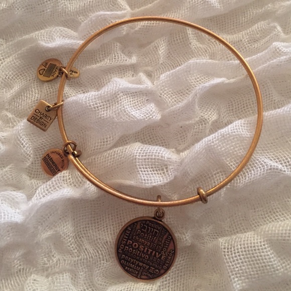 Alex & Ani Positive Is How I Live Charm Bangle