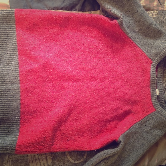 Baseball wool sweater