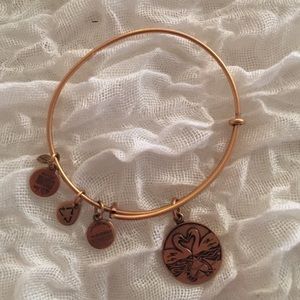 Alex and Ani Swan Charm Bangle