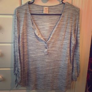 Quarter button up half sleeve shirt