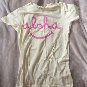 Cream Aloha Roc Tee