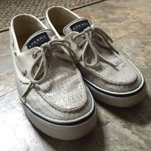 Sperry Top-Sider White Sequin
