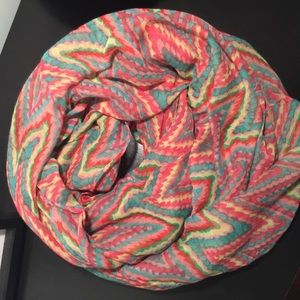 Colorful infinity scarf