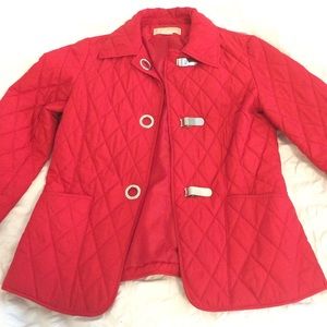 MICHAEL Michael Kors Red Quilted Jacket