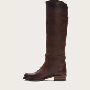 Brown knee high Frye boots