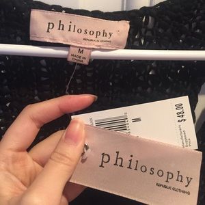 Philosophy crochet shift dress
