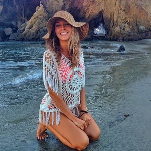 Crochet swim suit cover up