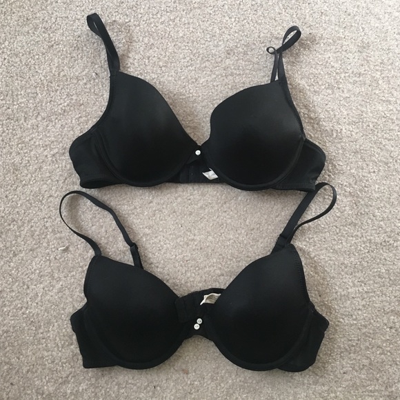 2 Pair Black Aerie Bras
