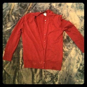 J. Crew Jackie cardigan - eggplant color