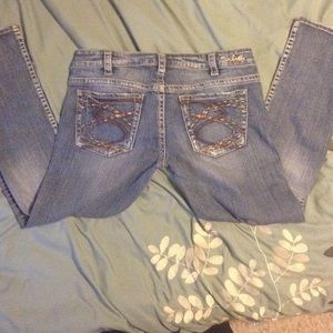 Very nice silver Capri jeans