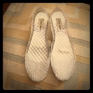 steve madden clear jelly flats