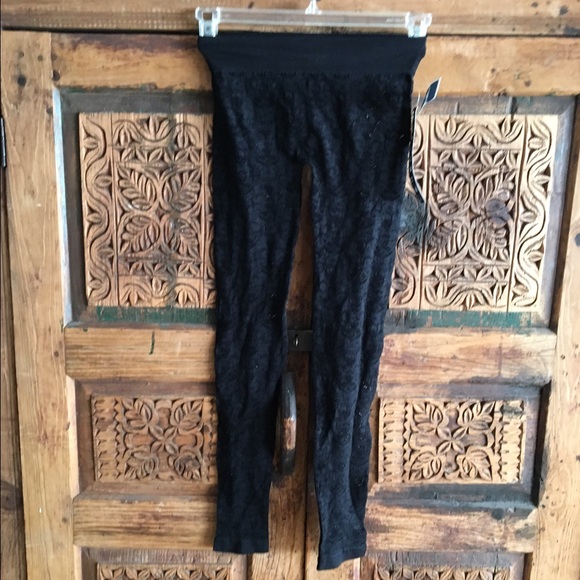 NWT Black Lace Leggings