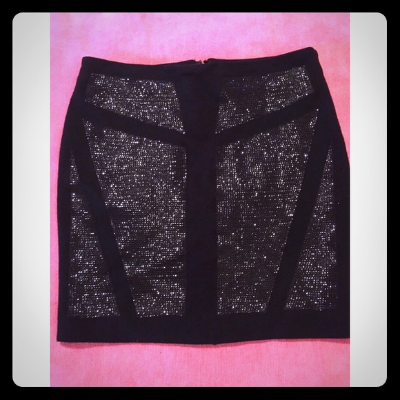 Black Bebe mini skirt