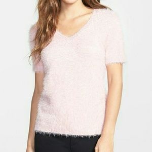 Chaus eyelash yarn sweater