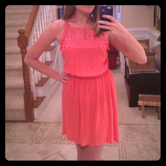 Pink hi-lo dress